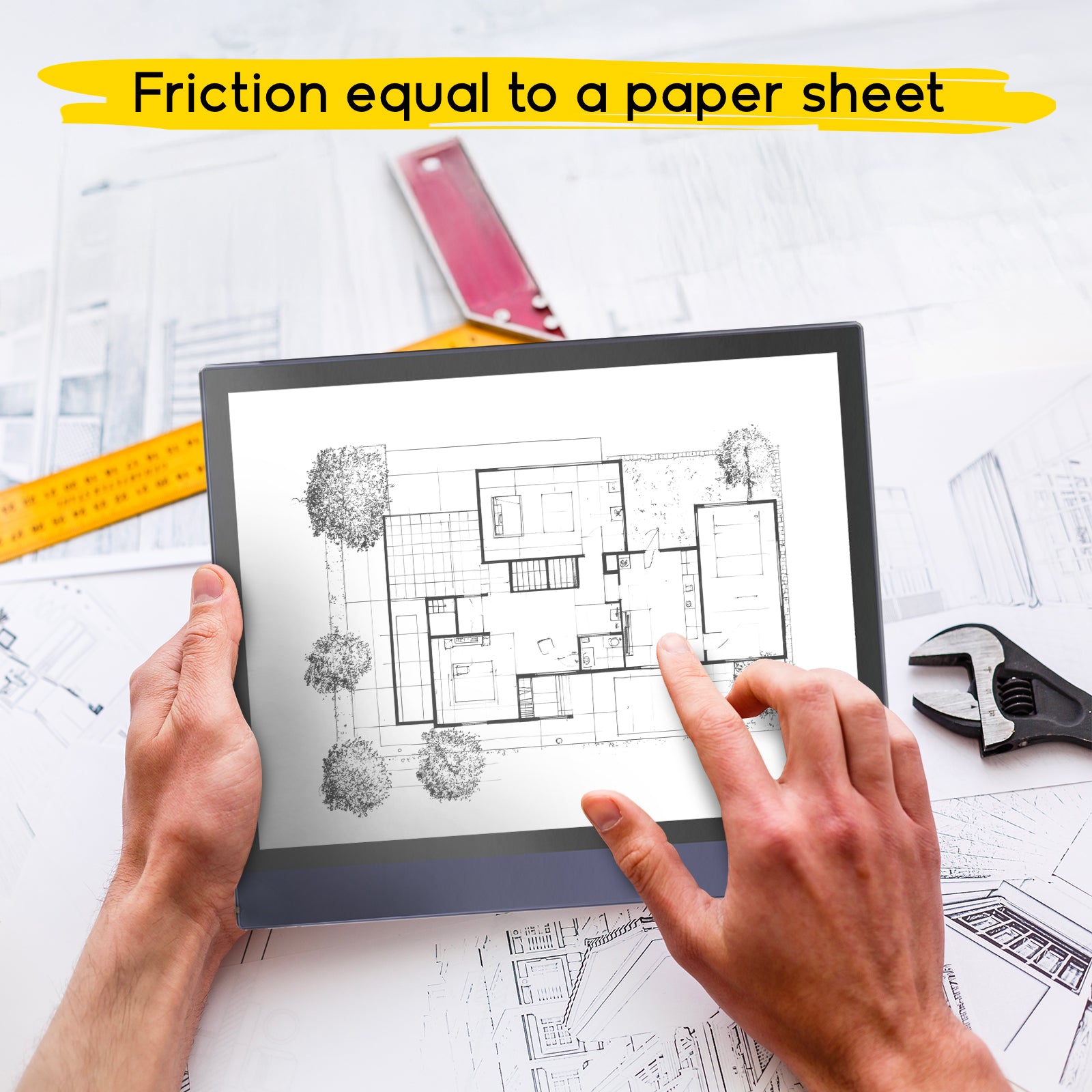 Paper-feel, anti-reflection and anti-fingerprint protective film for Onyx BOOX Note Air/Air 2/Air 2 Plus