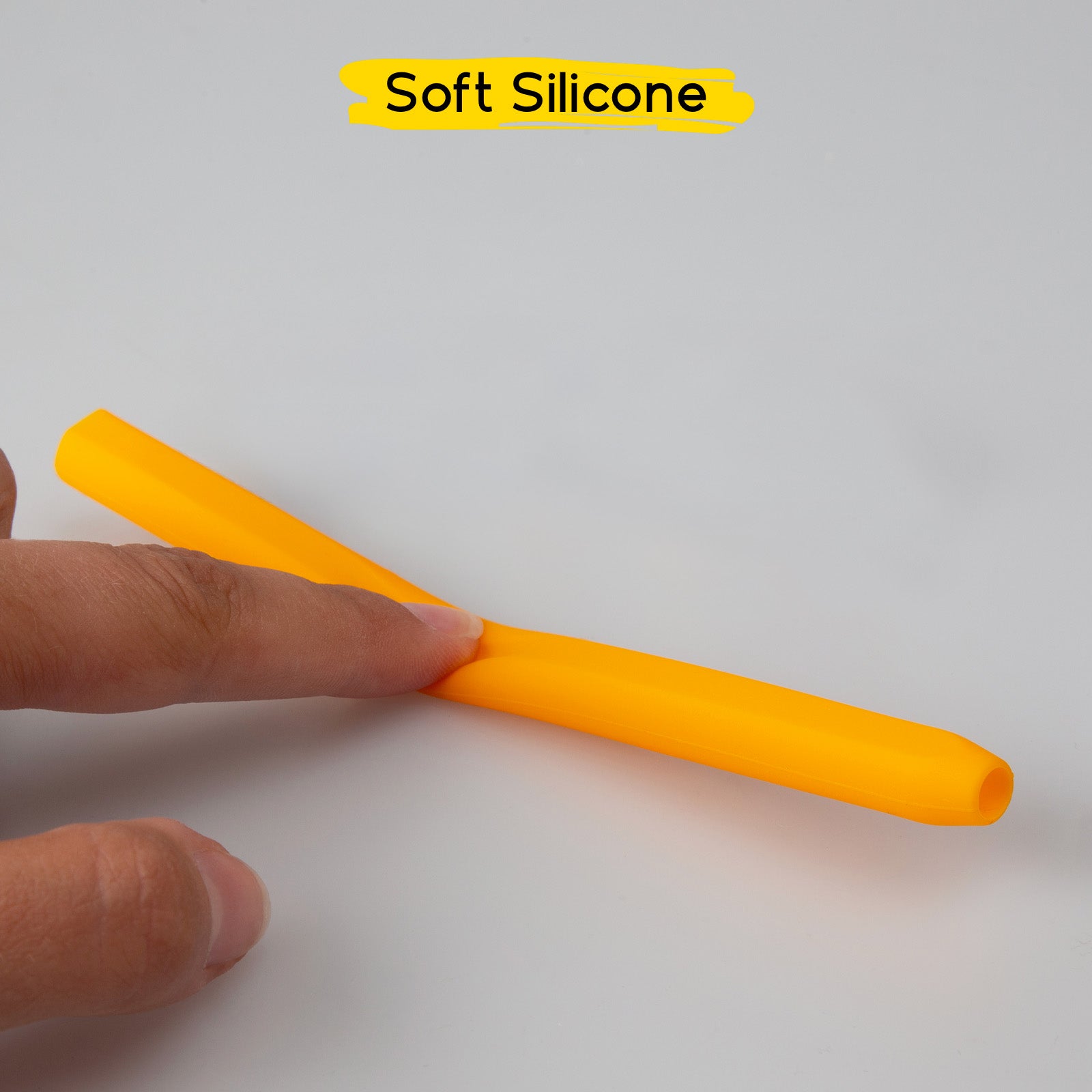 Orange skin case for Apple Pencil Pro/1st Gen./2nd Gen. Apple Pencils with 5 colourful caps