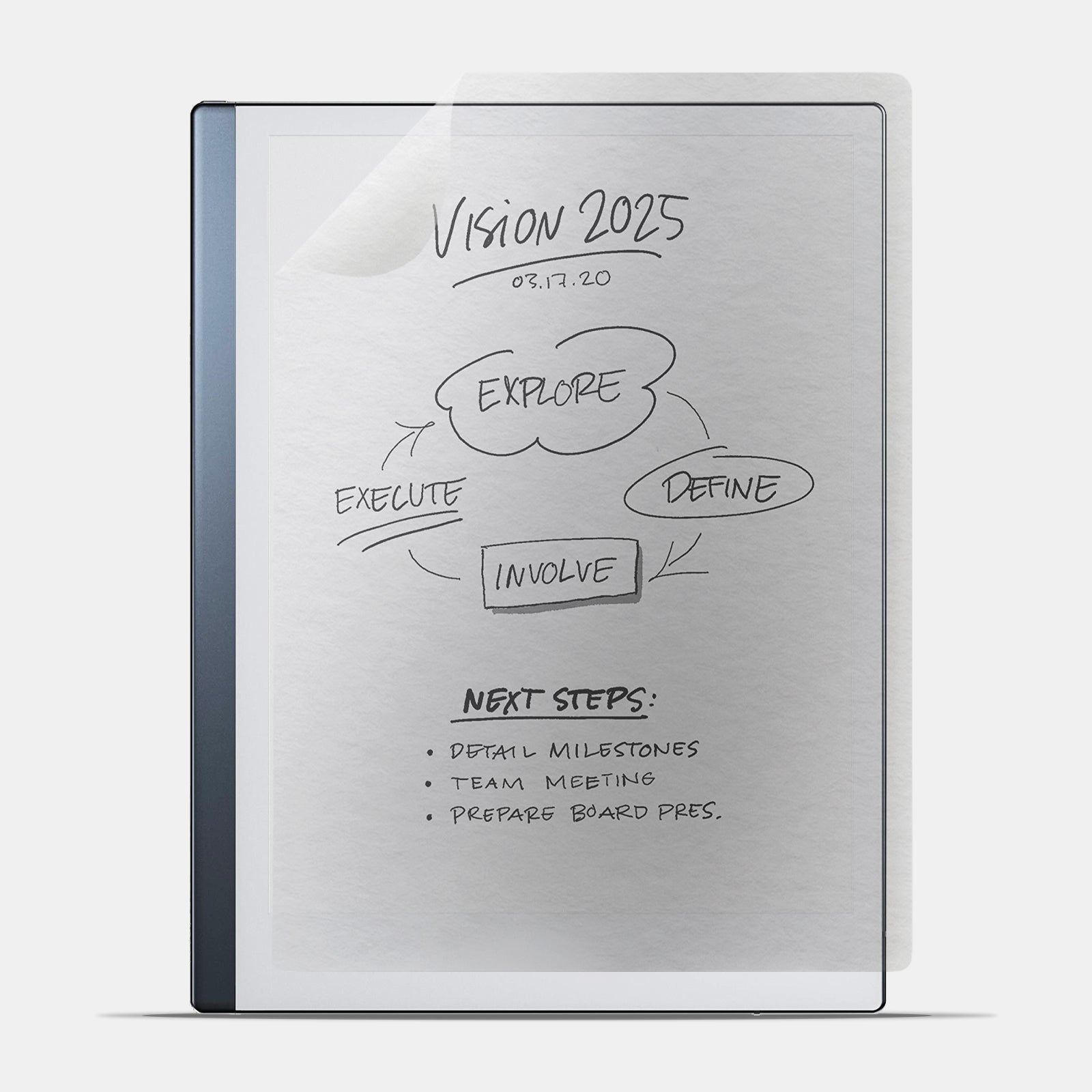 Film de protection effet papier anti-reflets et anti-empreintes digitales pour reMarkable 2