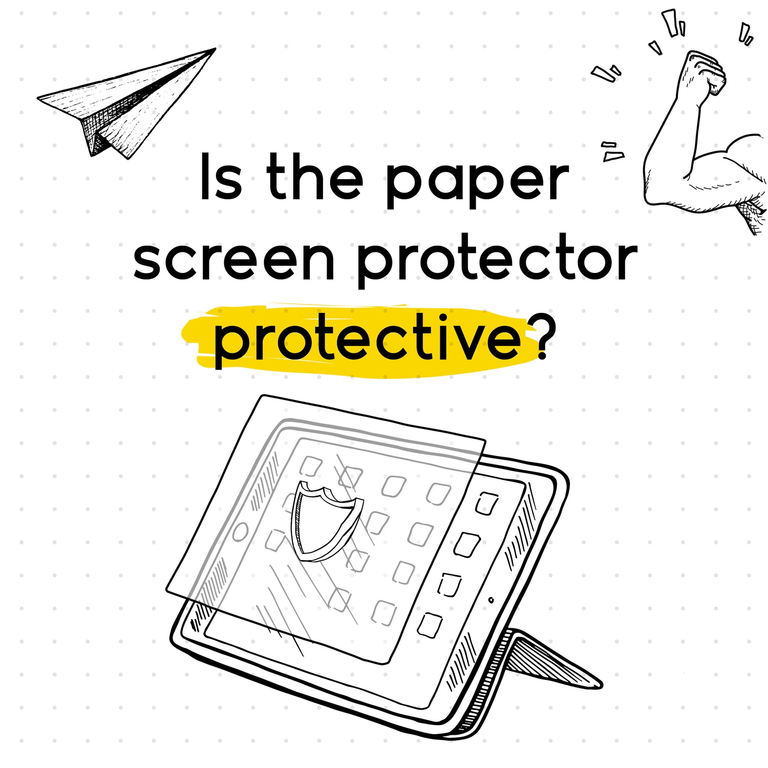 Is the paper screen protector protective?