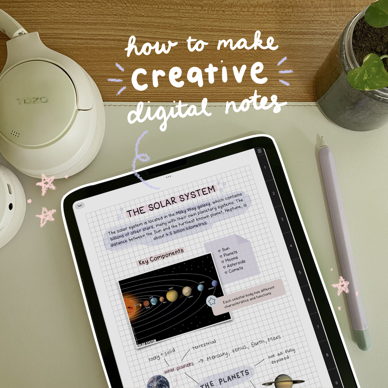 Tips for Creative Digital Note-taking by doodroo and Matcha&Memo