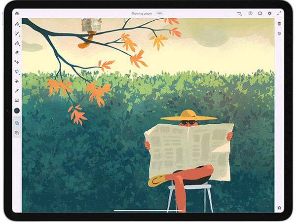 Adobe Fresco, doodroo and Apple Pencil: another perfect set for digital painting