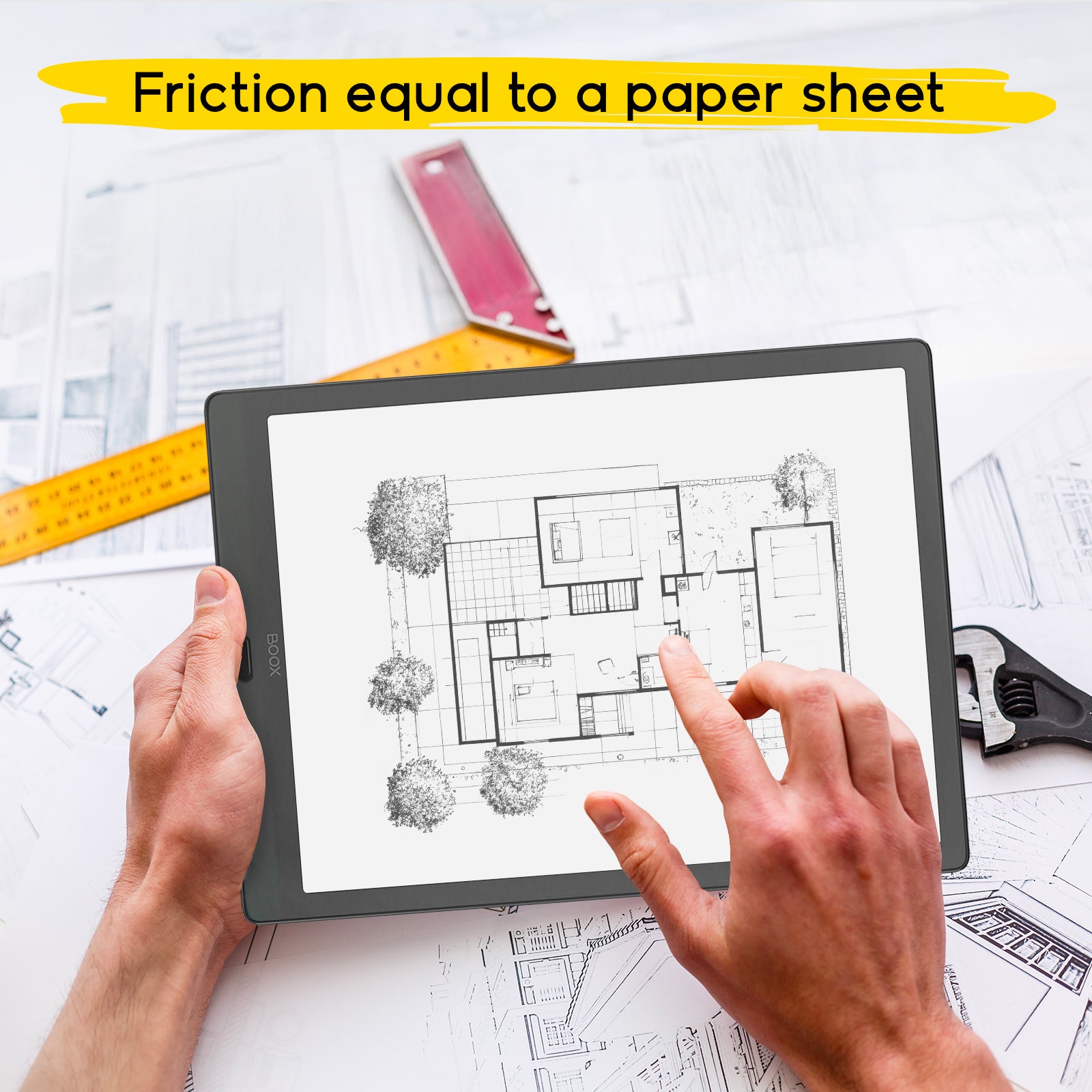 Paper-feel, anti-reflection and anti-fingerprint protective film for Onyx BOOX Max Lumi/Lumi 2/Max 3