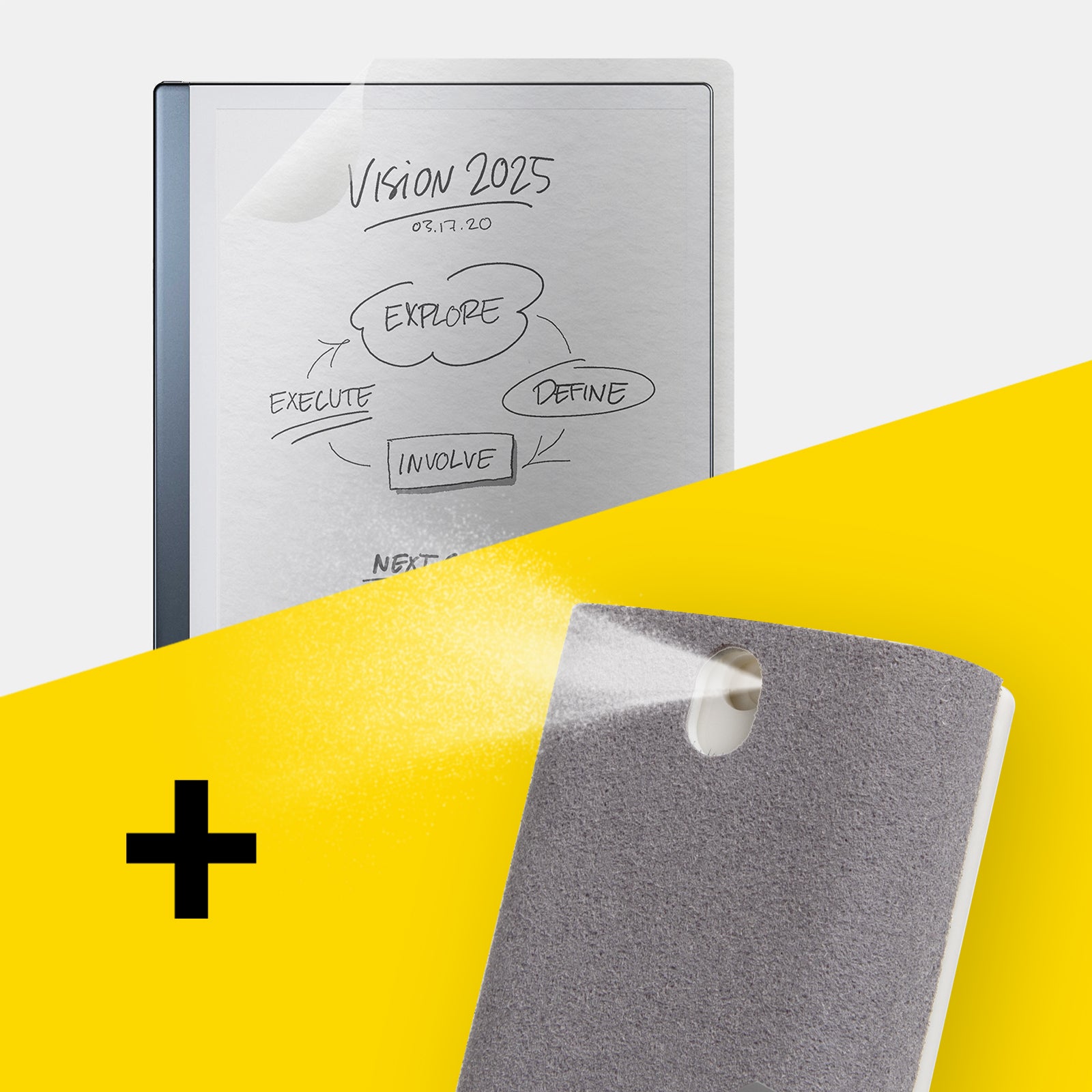 Kit de nettoyage portable et film de protection en papier pour reMarkable2