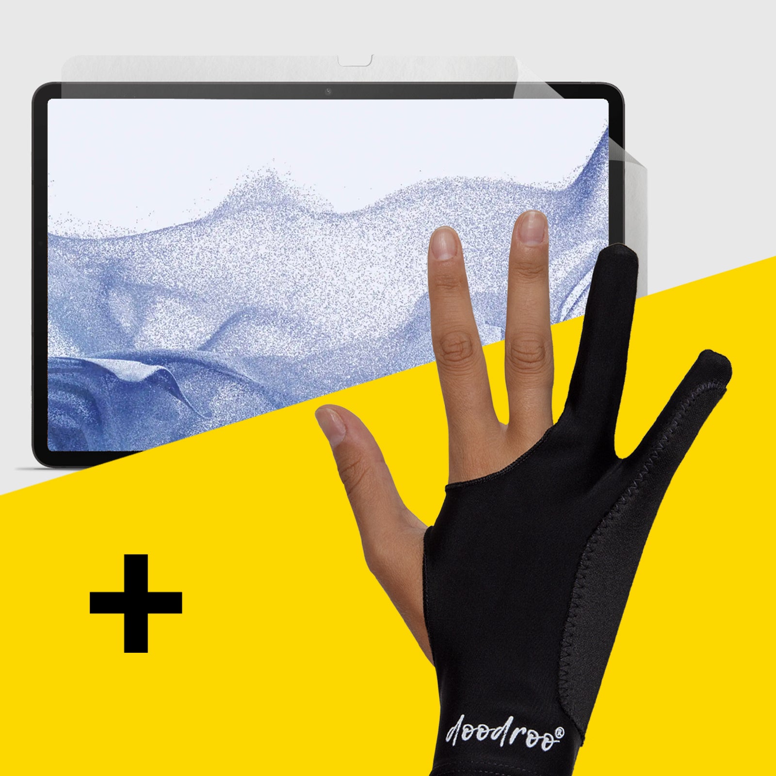 Artist's Glove and Paper Effect Film doodroo for Samsung Galaxy TAB