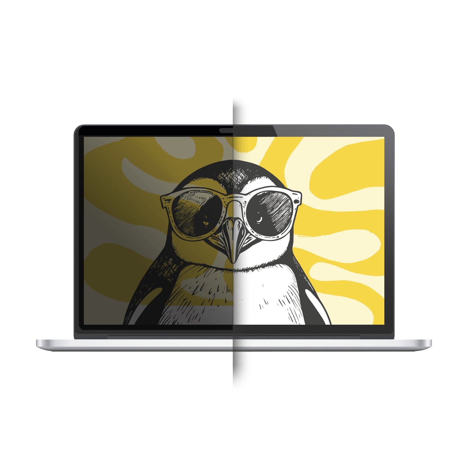 Abnehmbarer Displayschutz mit Privacy-Effekt für MacBook Air 13.6" M2 (2022) / Macbook Air 13.6" M3 (2024)